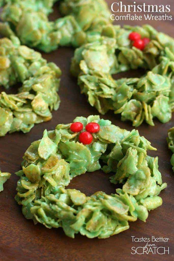 Christmas Cornflake Wreaths - Tastes Better From Scratch