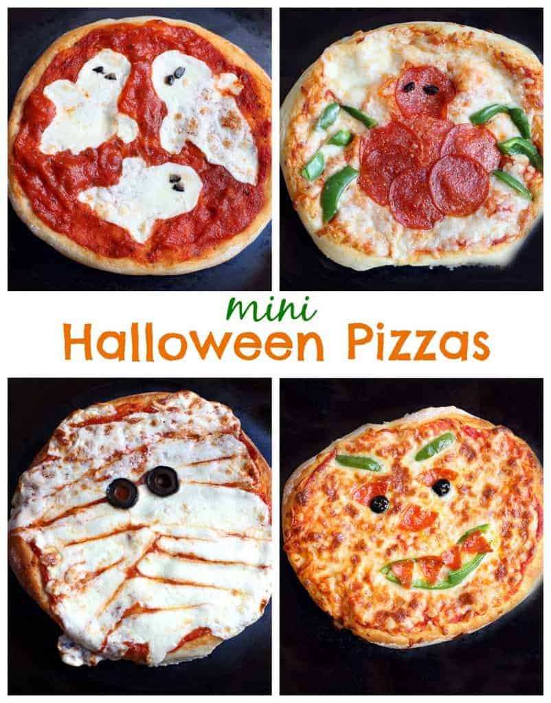 Mini Halloween Pizzas - Tastes Better From Scratch
