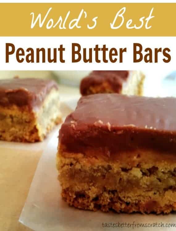 World's Best Peanut Butter Bars Tastes Better From Scratch