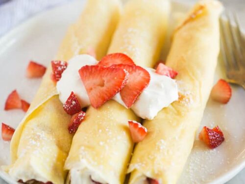 Strawberries And Cream Crepes Tastes Better From Scratch