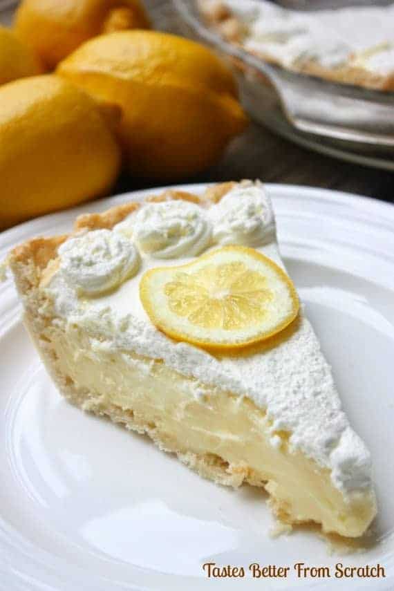 The BEST Lemon Sour Cream Pie