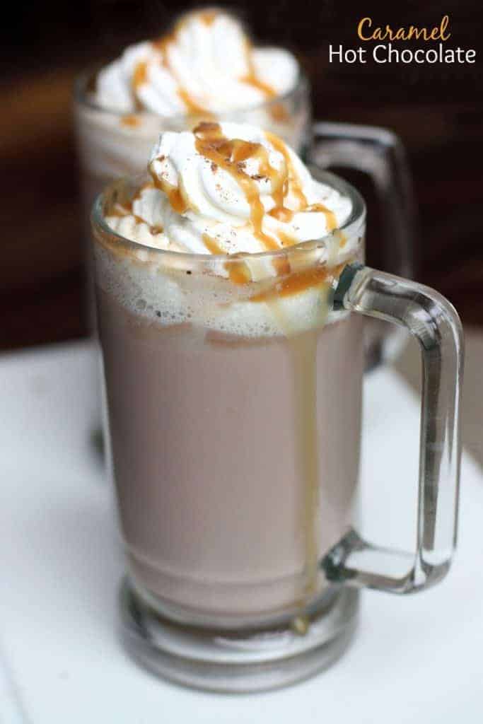 Caramel Hot Chocolate recipe on TastesBetterFromScratch.com