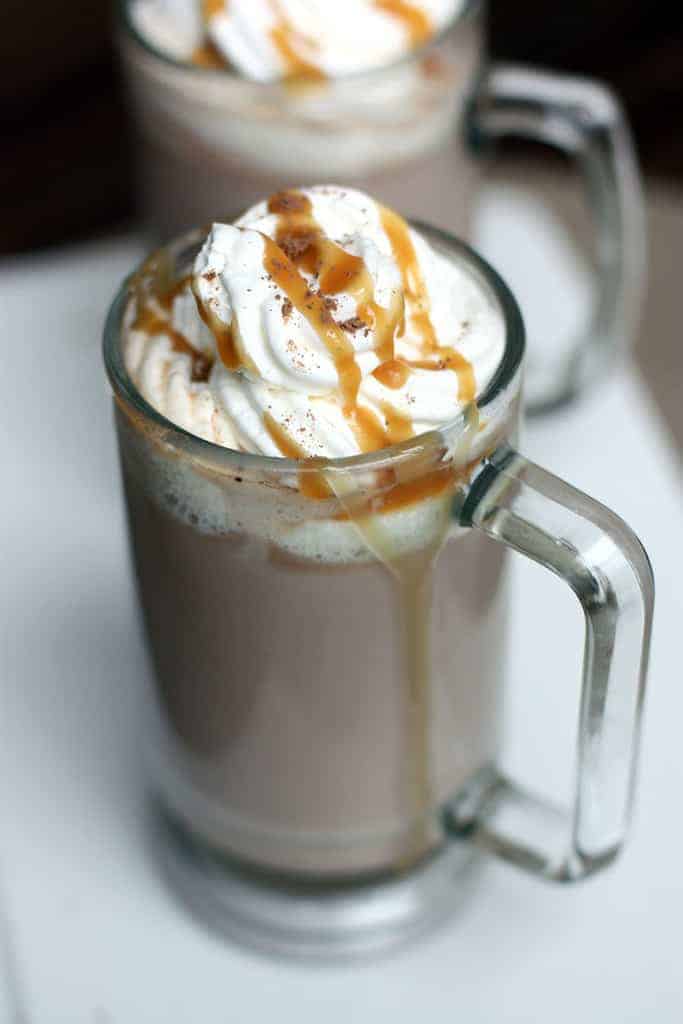 Caramel Hot Chocolate recipe on TastesBetterFromScratch.com