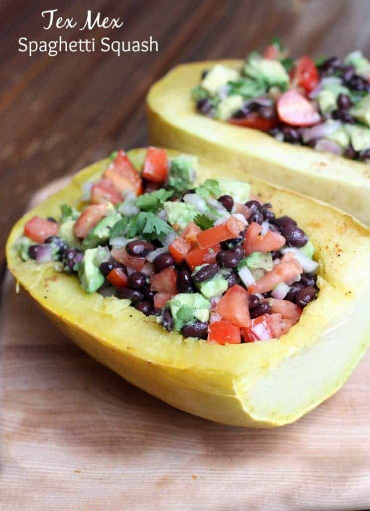 Tex Mex Spaghetti Squash from TastesBetterFromScratch.com