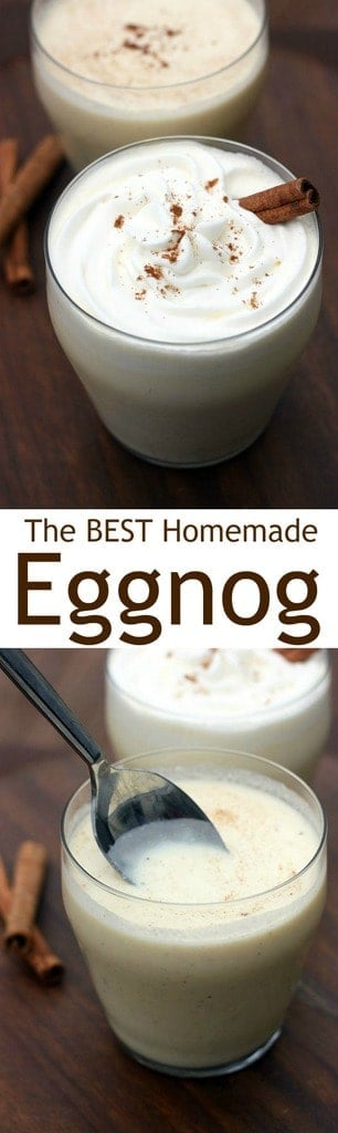 The BEST (and easiest) Homemade Eggnog recipe! On TastesBetterFromScratch.com