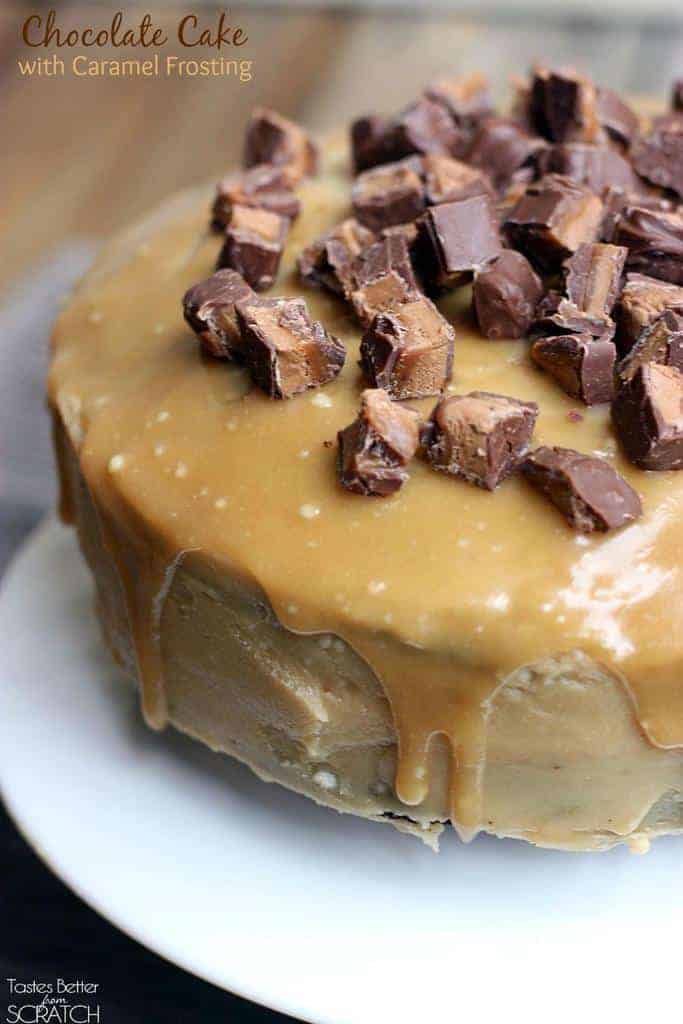 Chocolate Cake with Caramel Frosting 