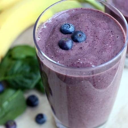 Power Smoothie (Blueberry, Banana, Oat) recipe on TastesBetterFromScratch.com