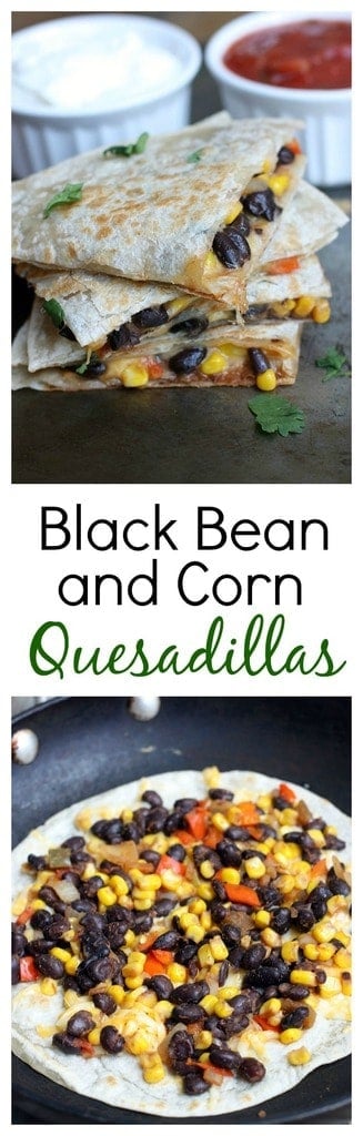 Black Bean and Corn Quesadillas