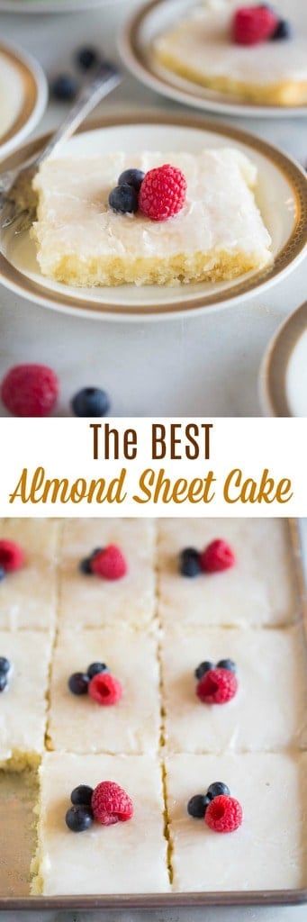 Almond Sheet Cake recipe - Tastes Better From Scratch