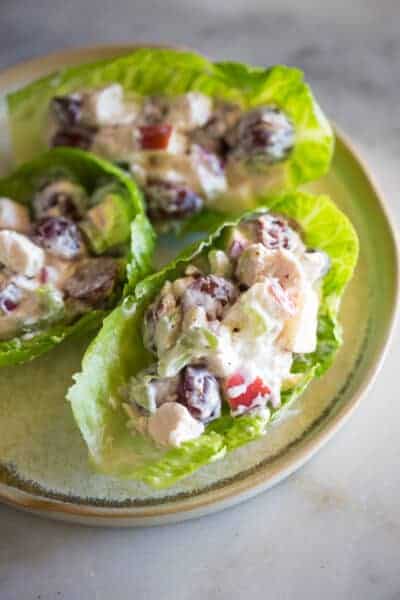 Greek Yogurt Chicken Salad Lettuce Wraps - Tastes Better From Scratch