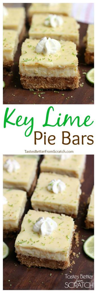 Key Lime Pie Bars from TastesBetterFromScratch.com
