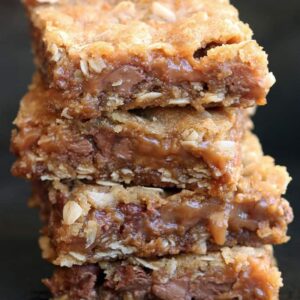 Chewy Chocolate Caramel Bars from TastesBetterFromScratch.com