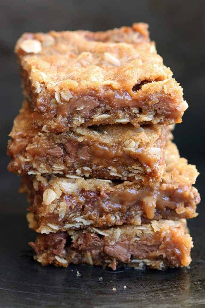 Chewy Chocolate Caramel Bars from TastesBetterFromScratch.com