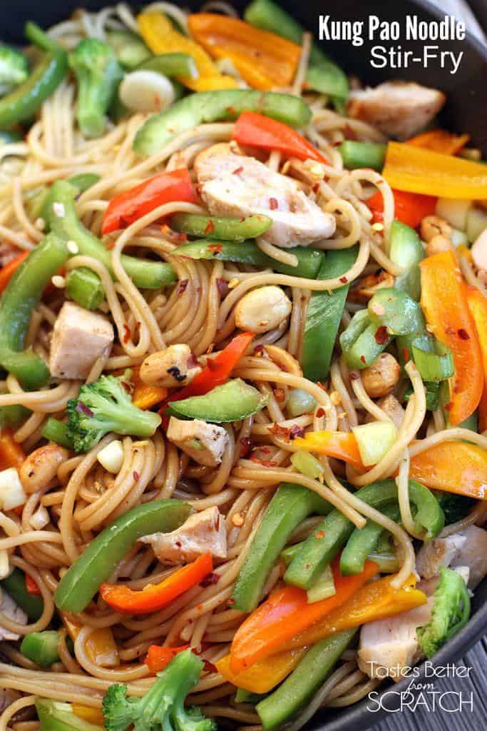 Kung Pao Noodle Stir-Fry recipe from Tastes Better From Scratch