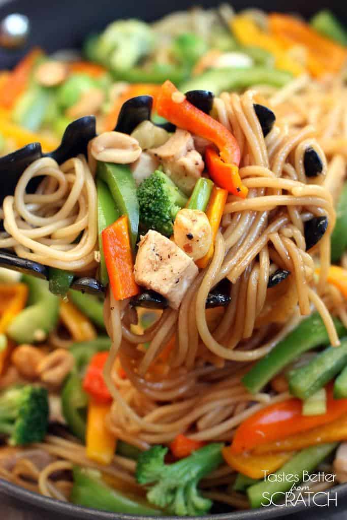 Kung Pao Noodle Stir-Fry recipe from Tastes Better From Scratch