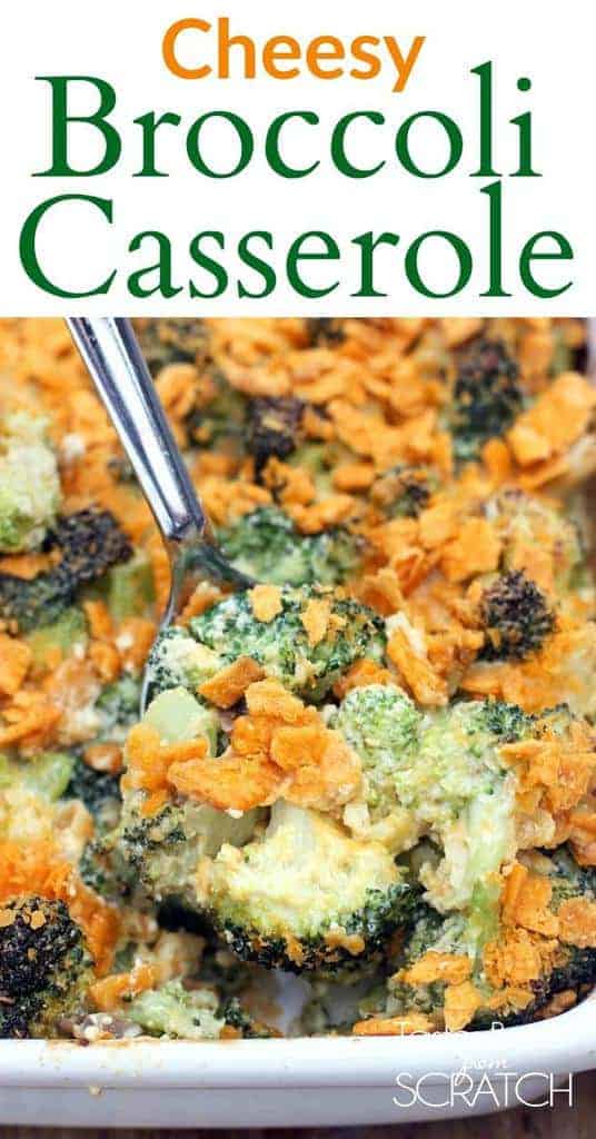 This easy, cheesy Broccoli Casserole makes the best easy side dish! One of my family's favorite recipes! | Tastes Better From Scratch