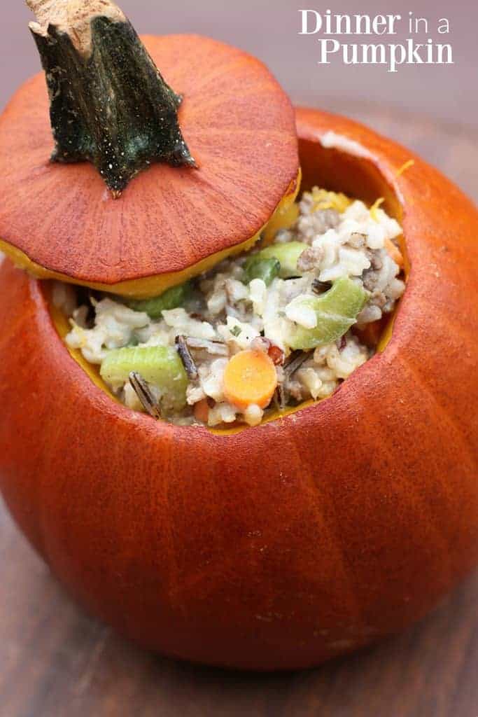 Dinner in a Pumpkin - Tastes Better From Scratch
