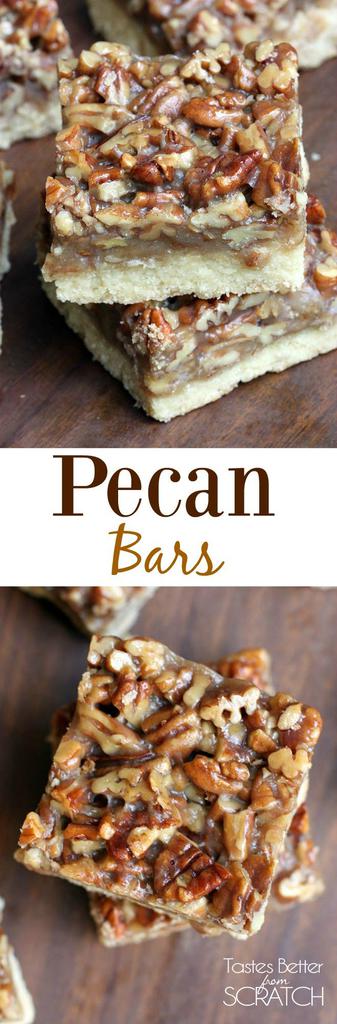 Pecan Bars recipe from Tastes Better From Scratch