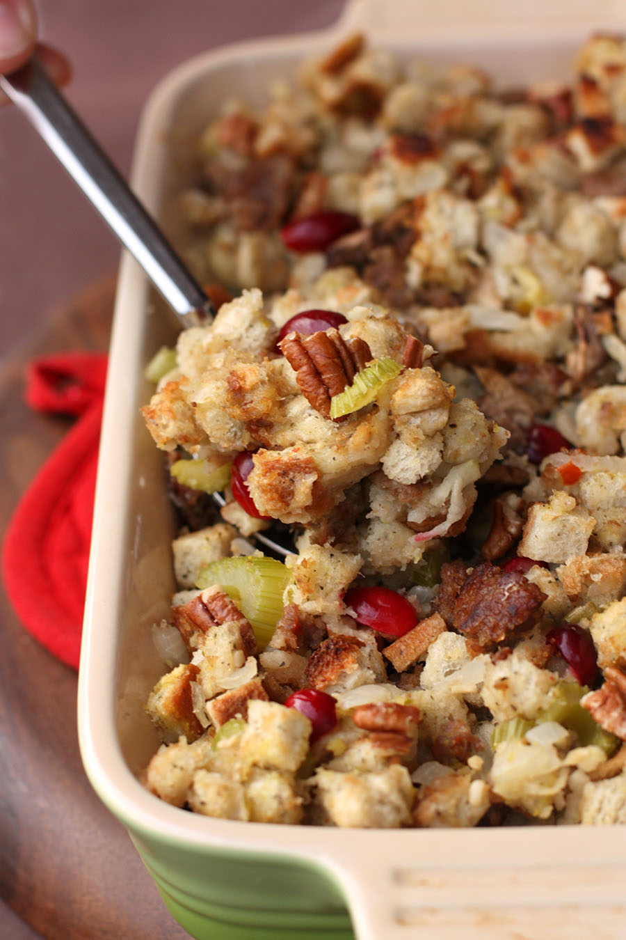 Sausage Cranberry Pecan Stuffing - Tastes Better From Scratch
