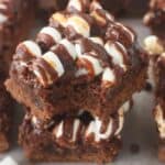 Caramel Poke Rocky Road Brownies | Tastes Better From Scratch