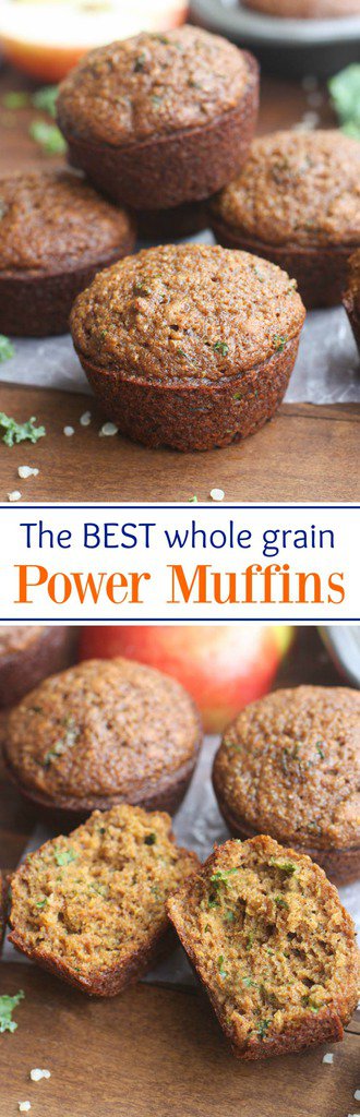 These Power Muffins are not only DELICIOUS and perfectly sweet, they're loaded with superfoods and whole grains so you can feel good about feeding them to your family. They're freezer-friendly too! | Tastes Better From Scratch | Tastes Better From Scratch