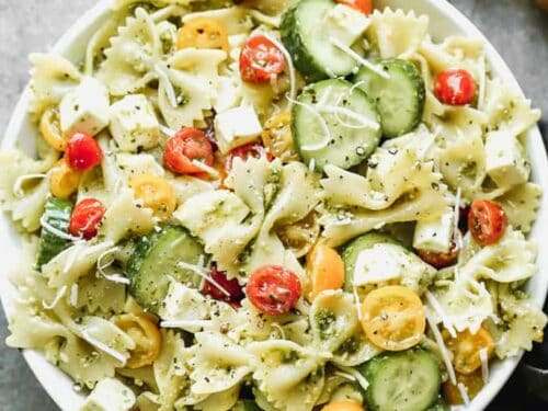 500px x 375px - Easy Pesto Pasta Salad - Tastes Better From Scratch