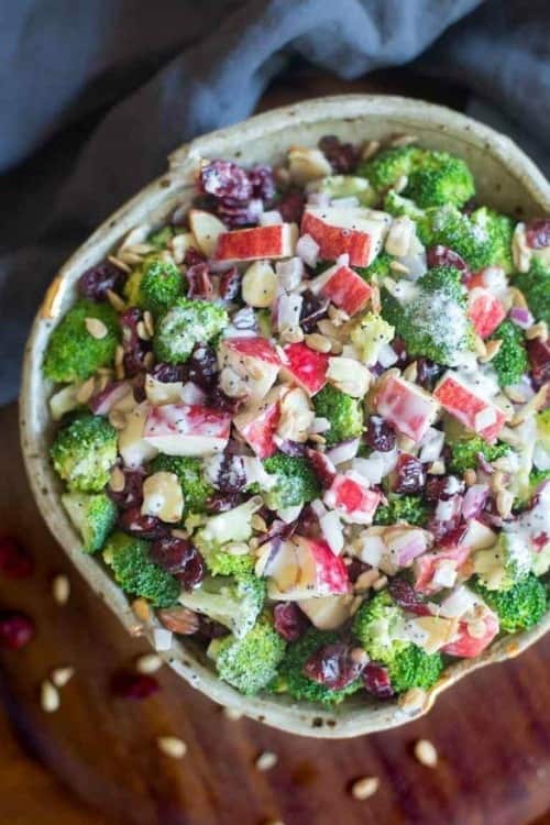 25 Best side dishes to bring to a BBQ including Broccoli Apple Salad from tastesbetterfromscratch.com