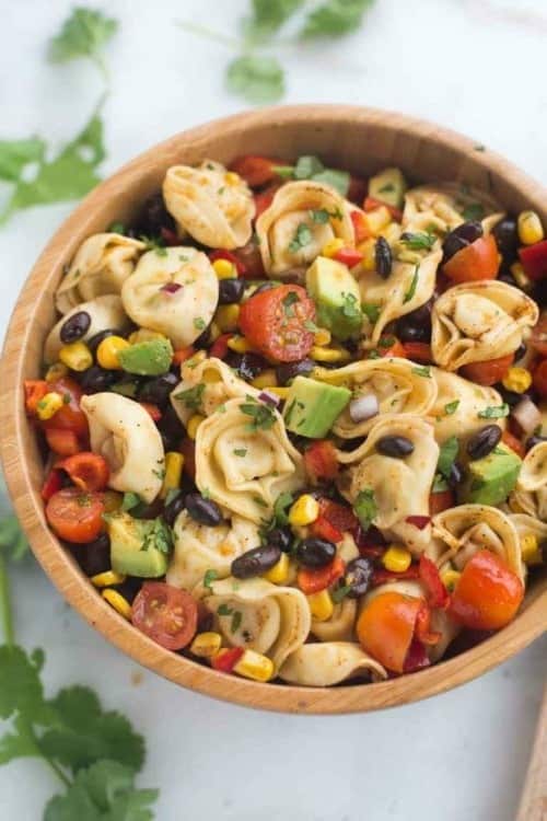 25 Best side dishes to bring to a BBQ including Southwest Tortellini Pasta Salad from tastesbetterfromscratch.com