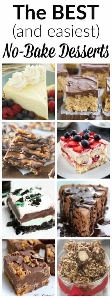 More than 25 no-bake dessert recipes to help get you through those hot summer months! | tastesbetterfromscratch.com