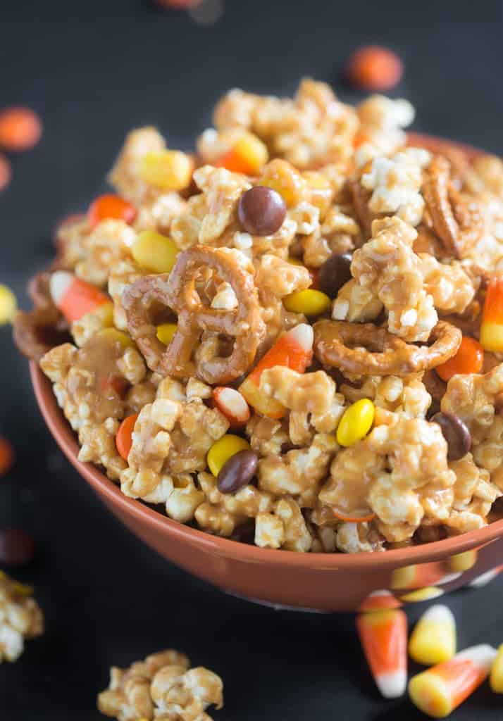 Peanut Butter Popcorn Party Mix - Tastes Better From Scratch