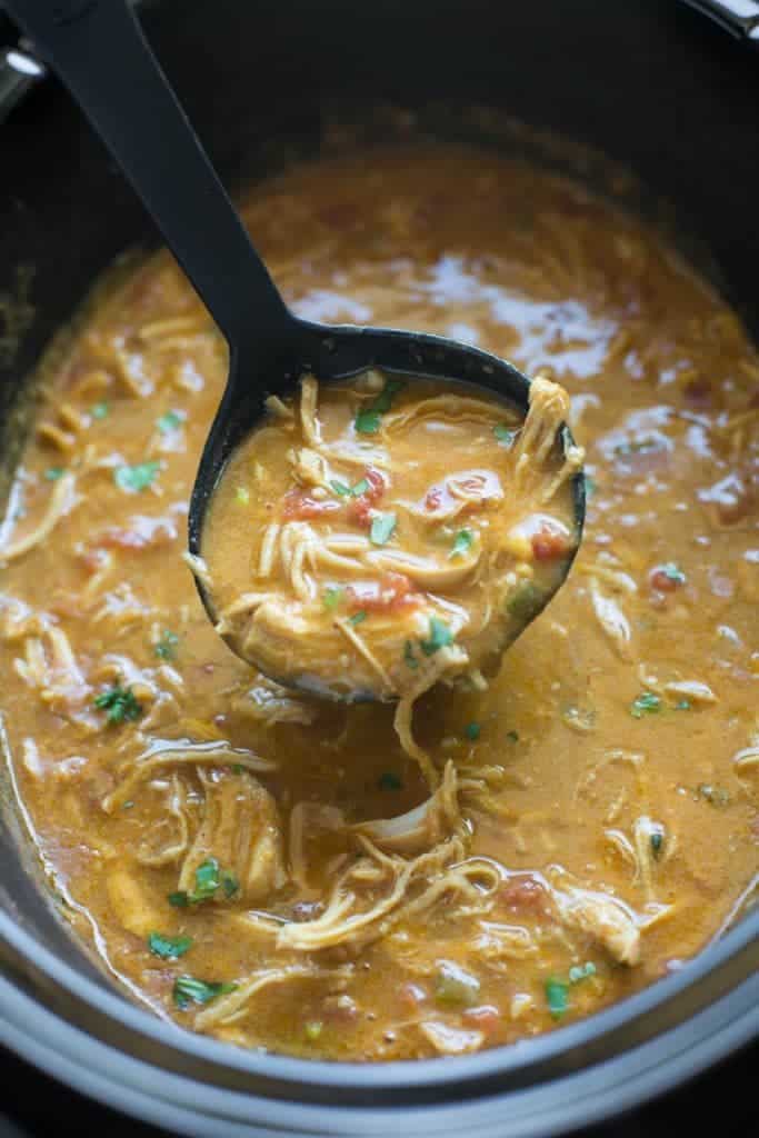 Slow Cooker King Ranch Chicken Soup | Tastes Better From Scratch