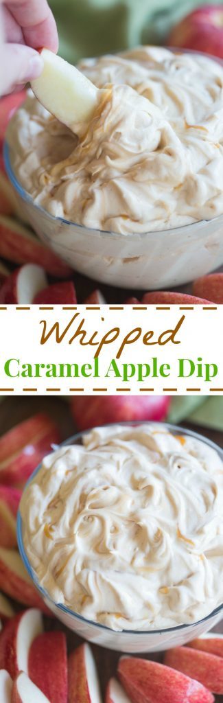 This light and fluffy whipped caramel apple dip couldn't be easier and it's AMAZING! | Tastes Better From Scratch