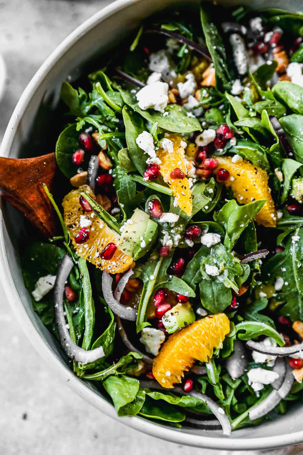 orange pomegranate salad dressing Arugula Orange Pomegranate Salad