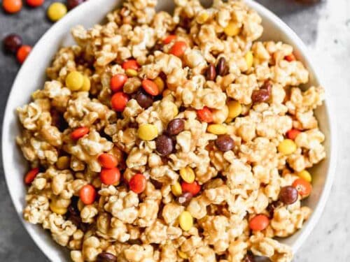 Peanut Butter Drizzled Popcorn - The Lemon Bowl®