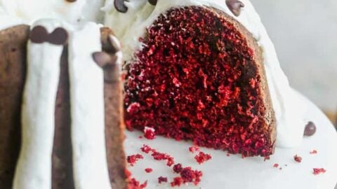 Super MOIST Red Velvet Bundt Cake