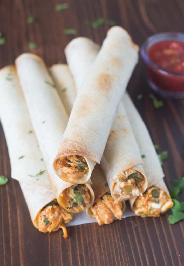 Baked Creamy Chicken Taquitos - Tastes Better From Scratch