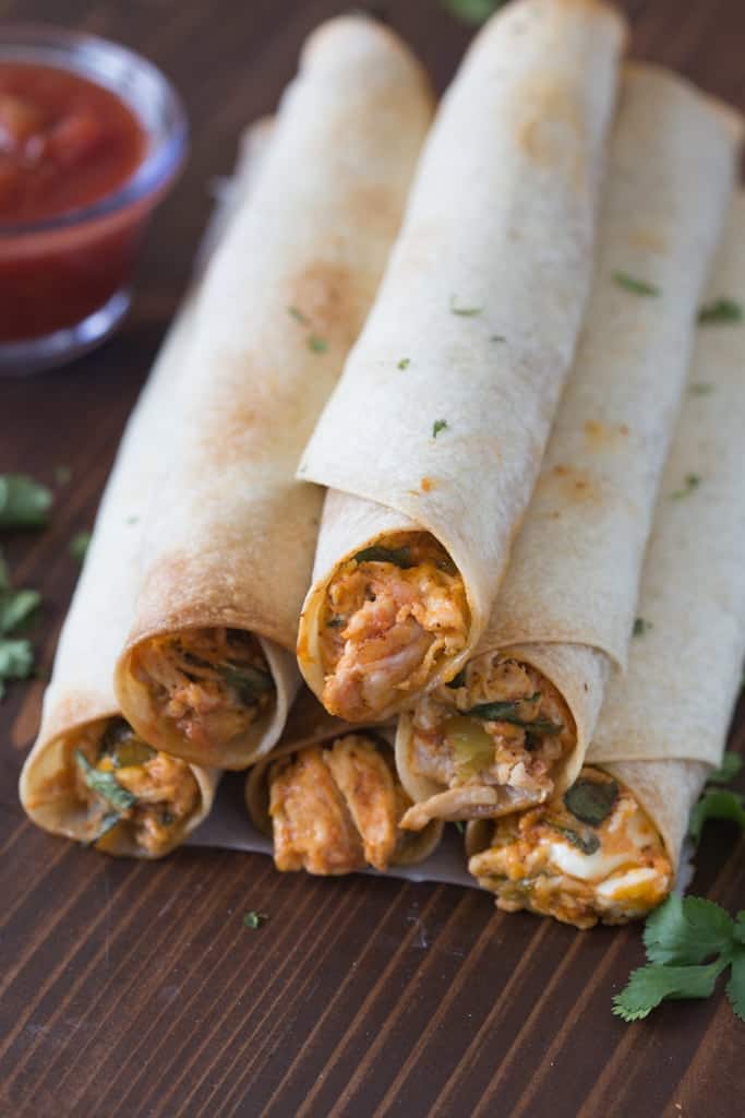 Baked Creamy Chicken Taquitos - Tastes Better From Scratch