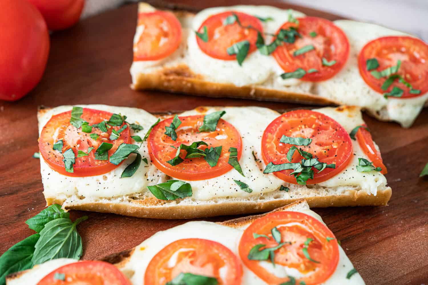 The best Caprese Toast recipe uses high quality, fresh ingredients and only 10 minutes of your time. It will become your favorite snack or light meal of summer!