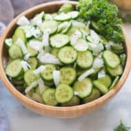 Cucumber Onion Salad | tastesbetterfromscratch.com