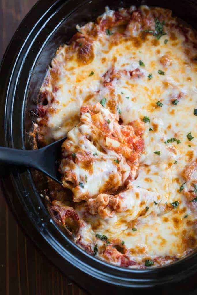 Slow Cooker Three Cheese Ziti - Tastes Better From Scratch