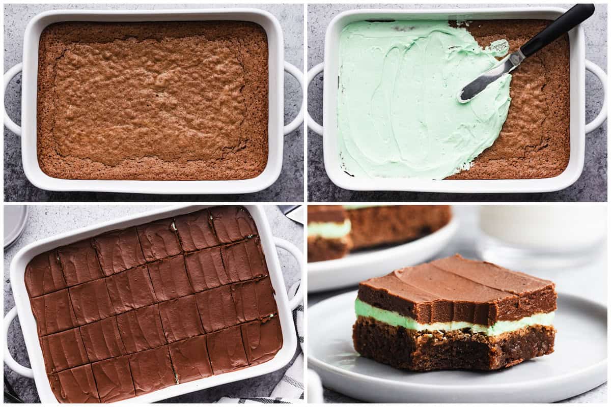 This chocolate Mint Brownies recipe will go in your hall of fame! This easy recipe makes a whole pan to share!