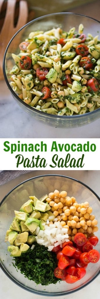 Spinach Avocado Pasta Salad | - Tastes Better From Scratch