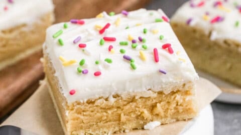 Christmas Sprinkle Sugar Cookie Bars - Butternut Bakery