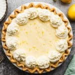 This old fashioned Lemon Chiffon Pie recipe is light, creamy, and bursting with fresh lemon flavor!
