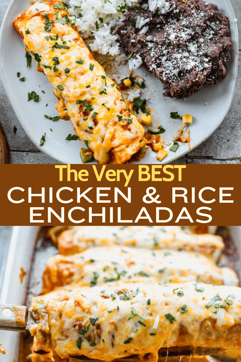 Chicken and Rice Enchiladas