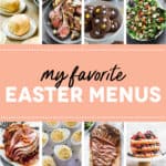 A collage of Easter Menu ideas.