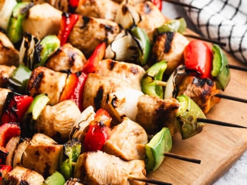Kabob Marinade Teriyaki Chicken Kabobs On Grill The BEST Chicken