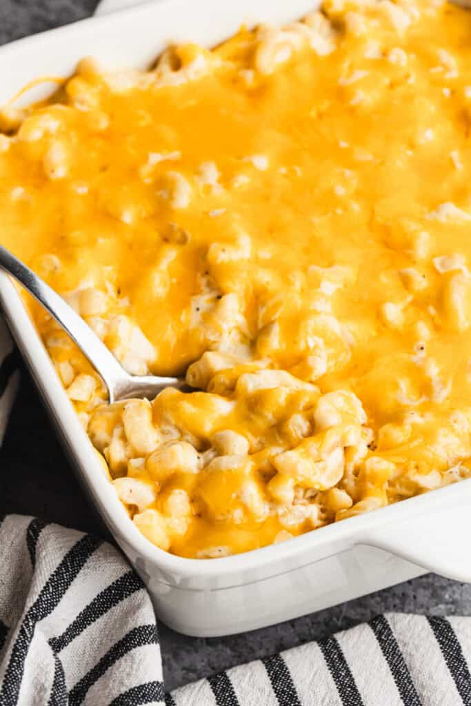 This easy homemade mac and cheese recipe has a creamy, cheesy sauce and is better than any box you can buy!