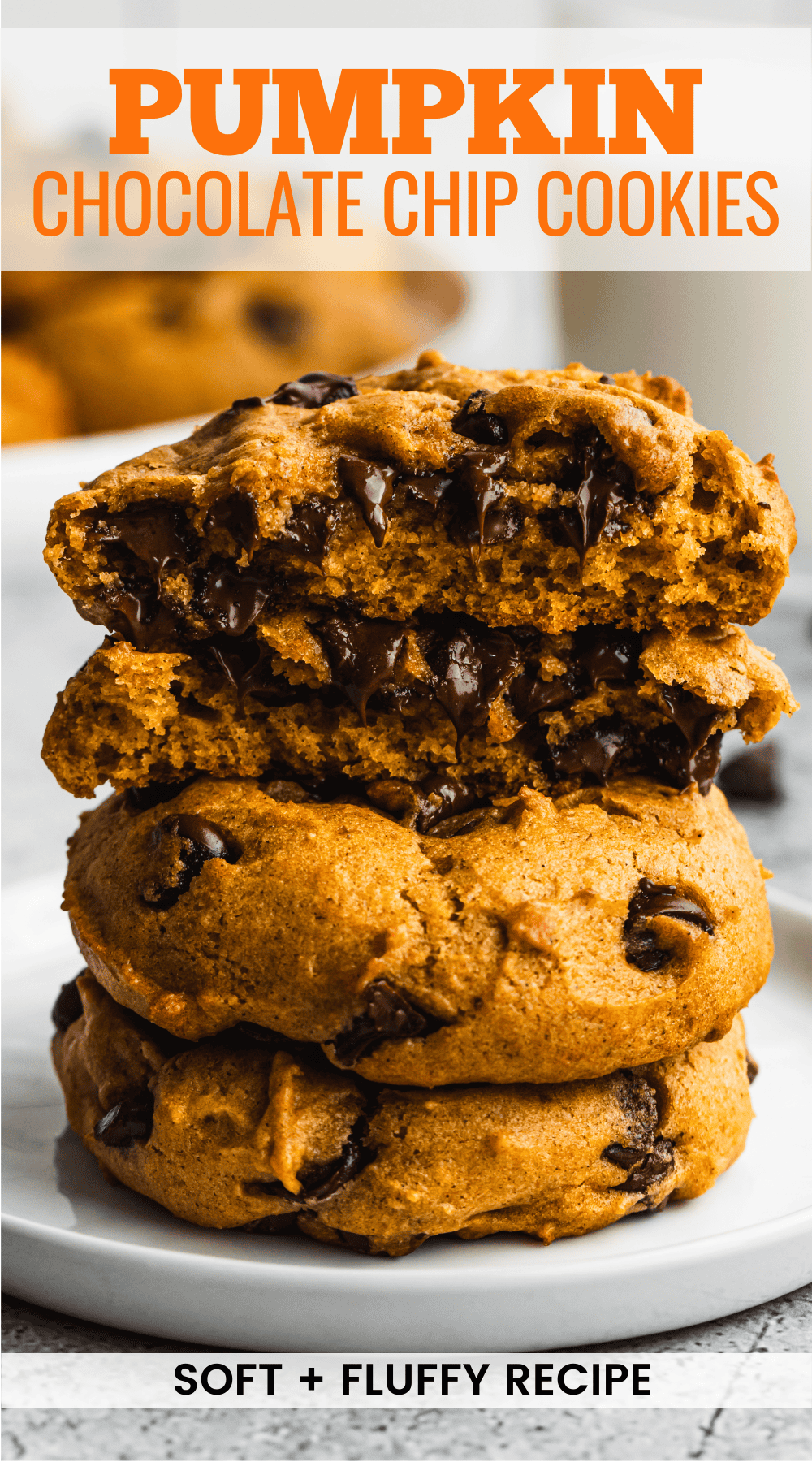 Pumpkin Chocolate Chip Cookies [tastesbetterfromscratch.com]
