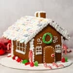 This easy Gingerbread House recipe includes a free template and step-by-step instructions! It's a fun family tradition that will make your house smell incredible and can be preserved for years to come.